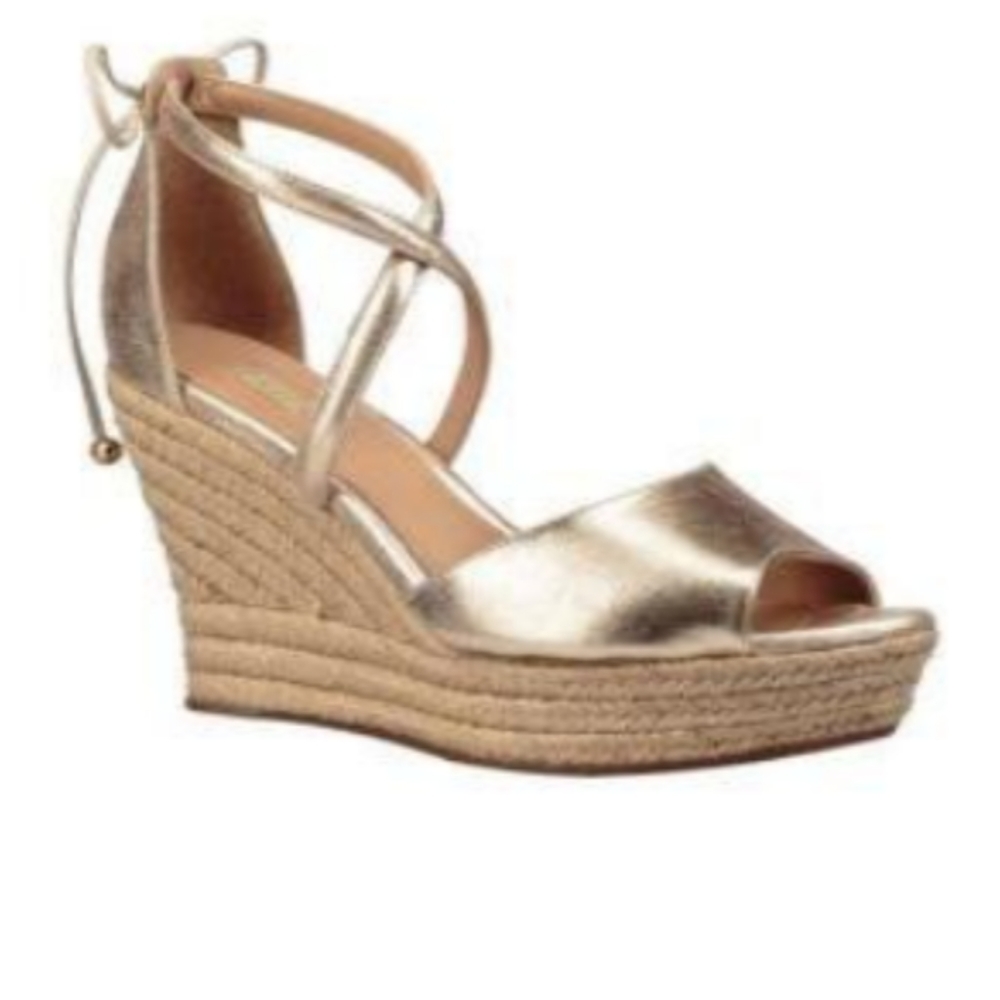 UGGs Reagan Metallic Wedge Sandals